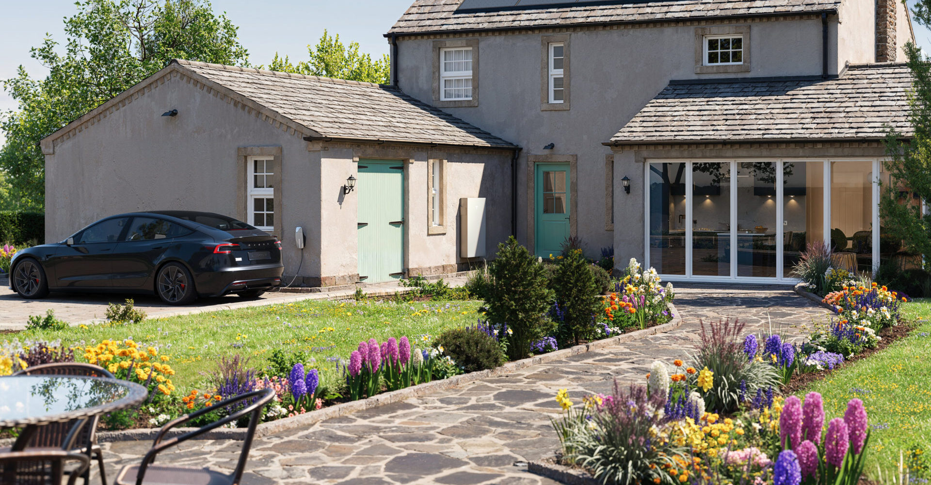 The Tesla ecosystem on UK home